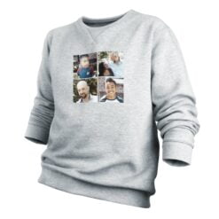 Personlig sweater - Mænd - Grå - M