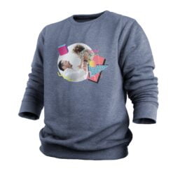 Personlig sweater - Mænd - Indigo - M