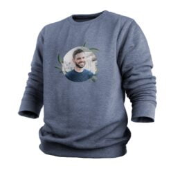 Personlig sweater - Mænd - Indigo - XL