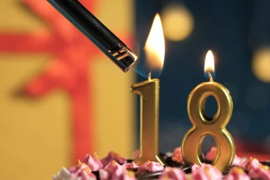 18 års fødselsdagskage