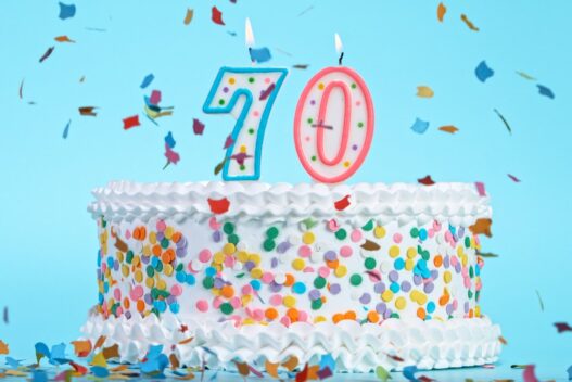 Kage til 70 års fødselsdag