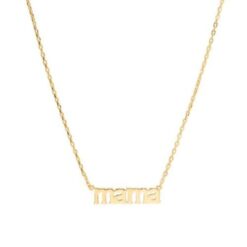 MAMA Necklace, 18K Guldbelagt